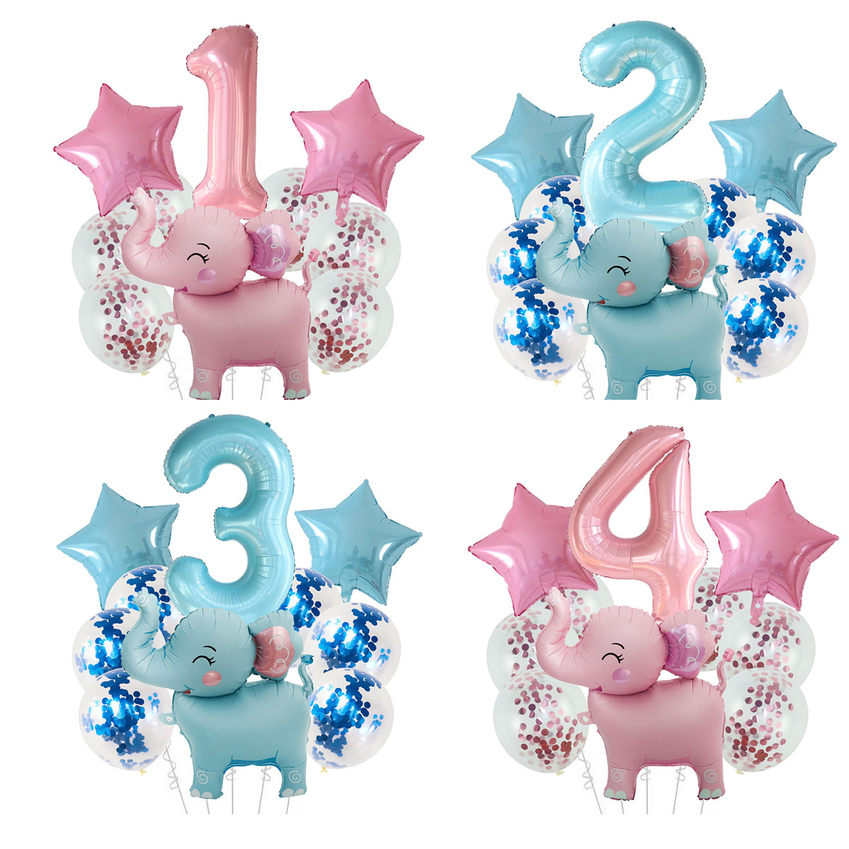 Wedding Zoo - 10pcs Wild Animal Balloons Cute Jungle