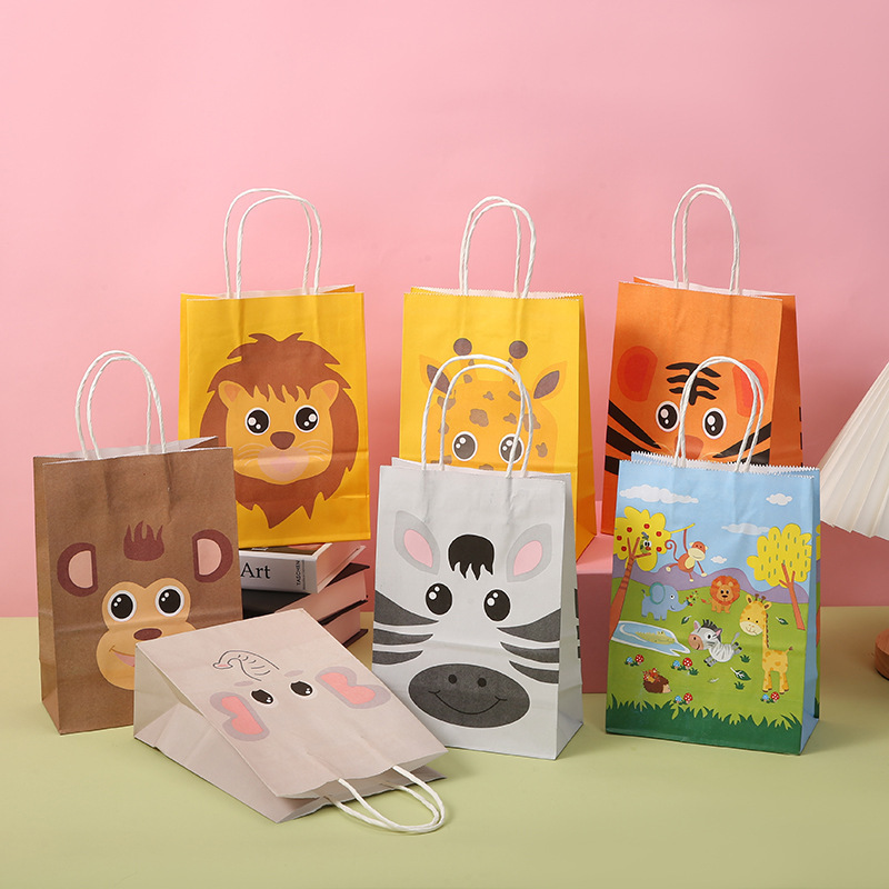 Wedding Zoo - 7pcs Cute Cartoon Zoo Animals Jungle