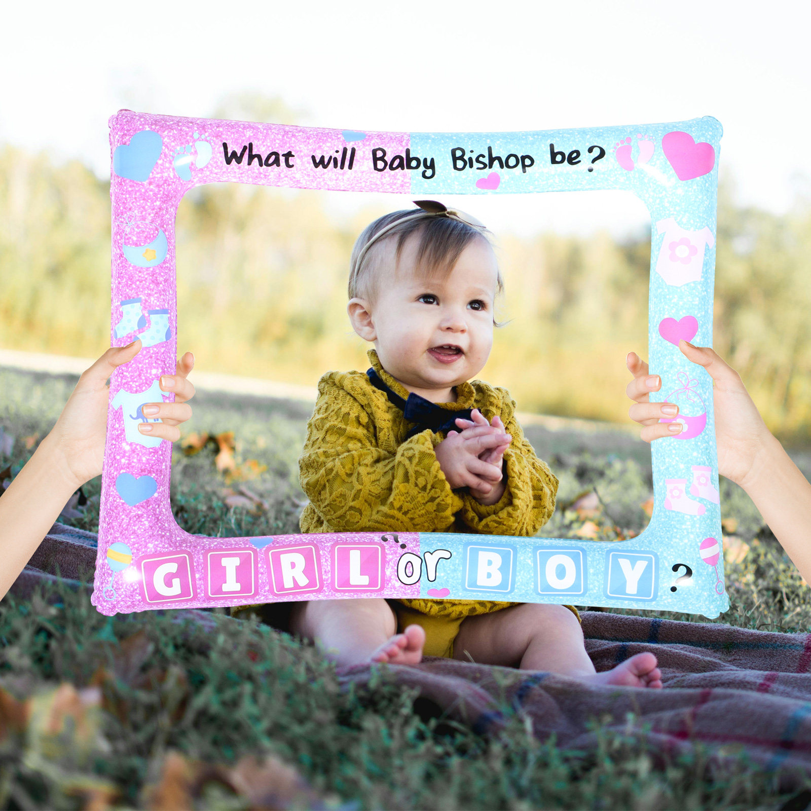Baby Gender Reveal Photo Booth - Photo Booth Prop 评论和价格