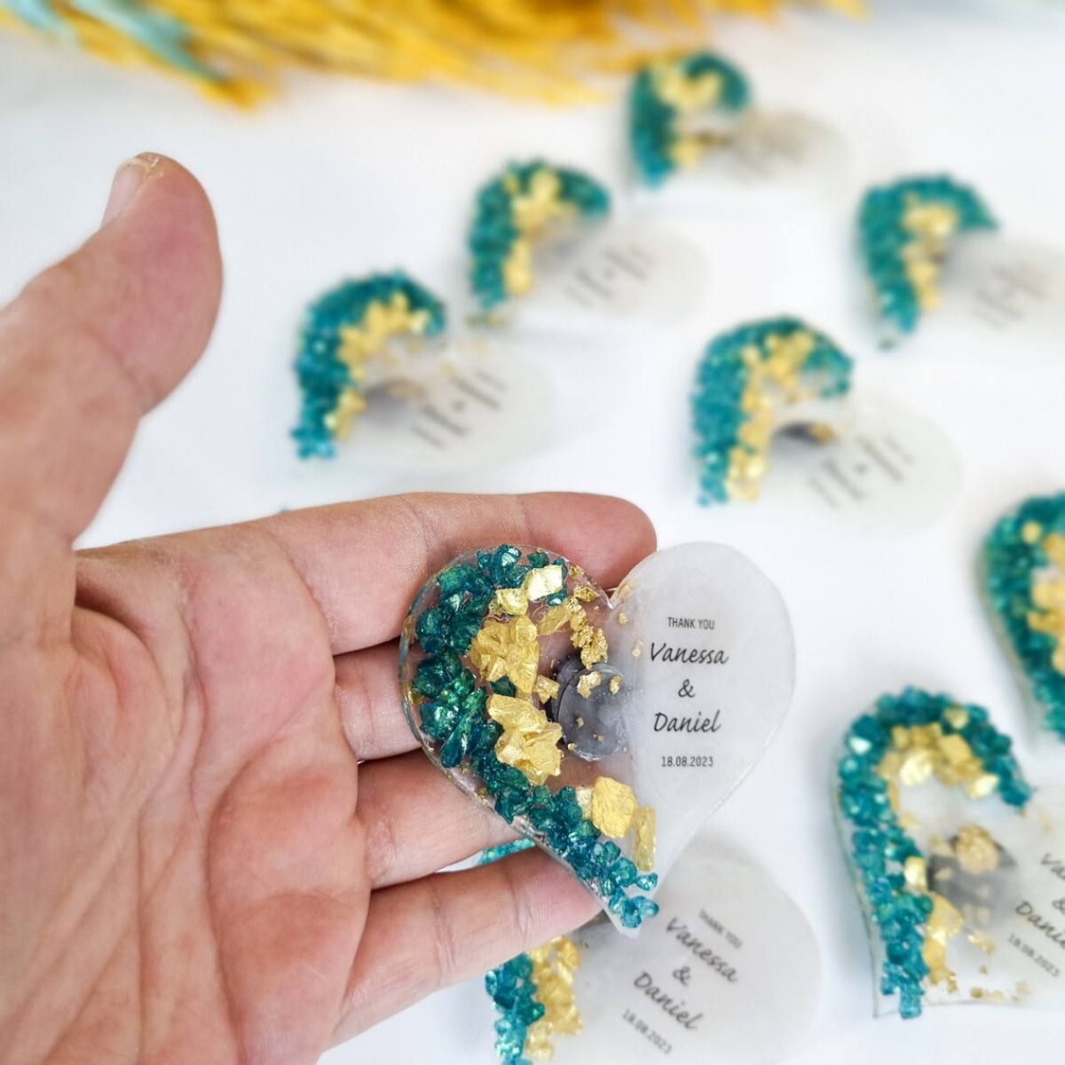 Heart Magnet Wedding Favors: G - Wedding Package Gold 评论和价格