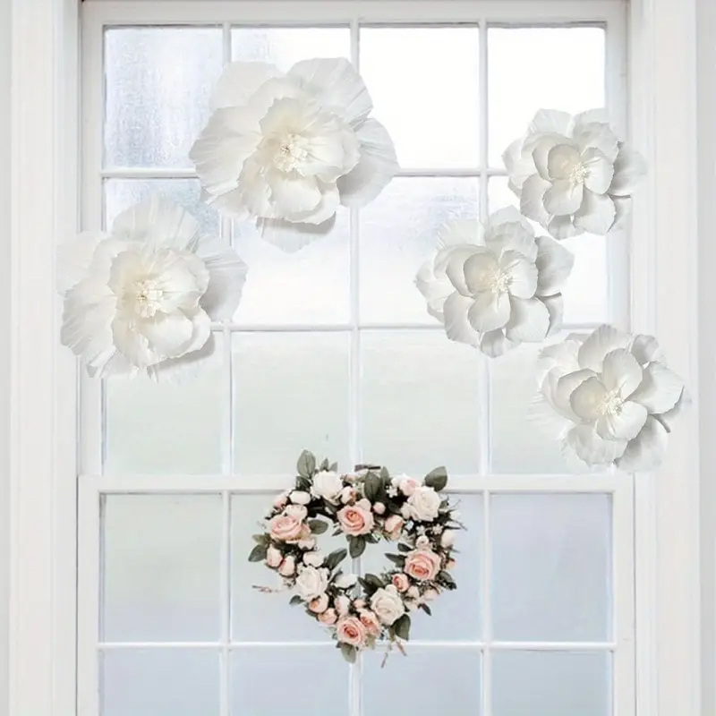 5 Packs of White Paper Flowers - Wedding Power Supply 评论和价格