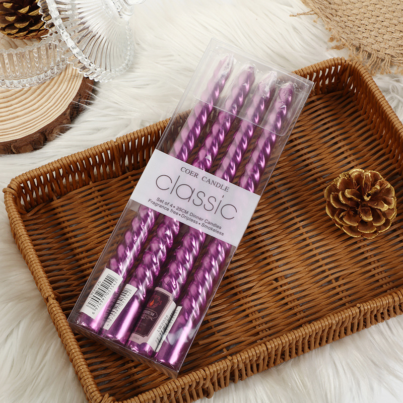 4pcs European-style Long-pole  - Unity Candle Set 评论和价格