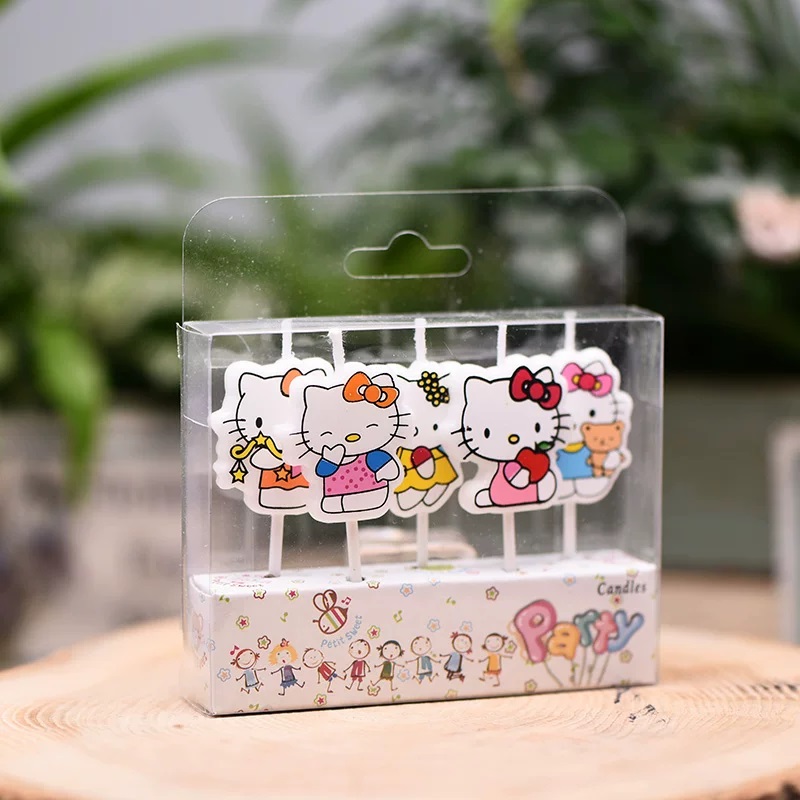 5pcs/Set Kawaii HelloKitty Han - Unity Candle Set 评论和价格