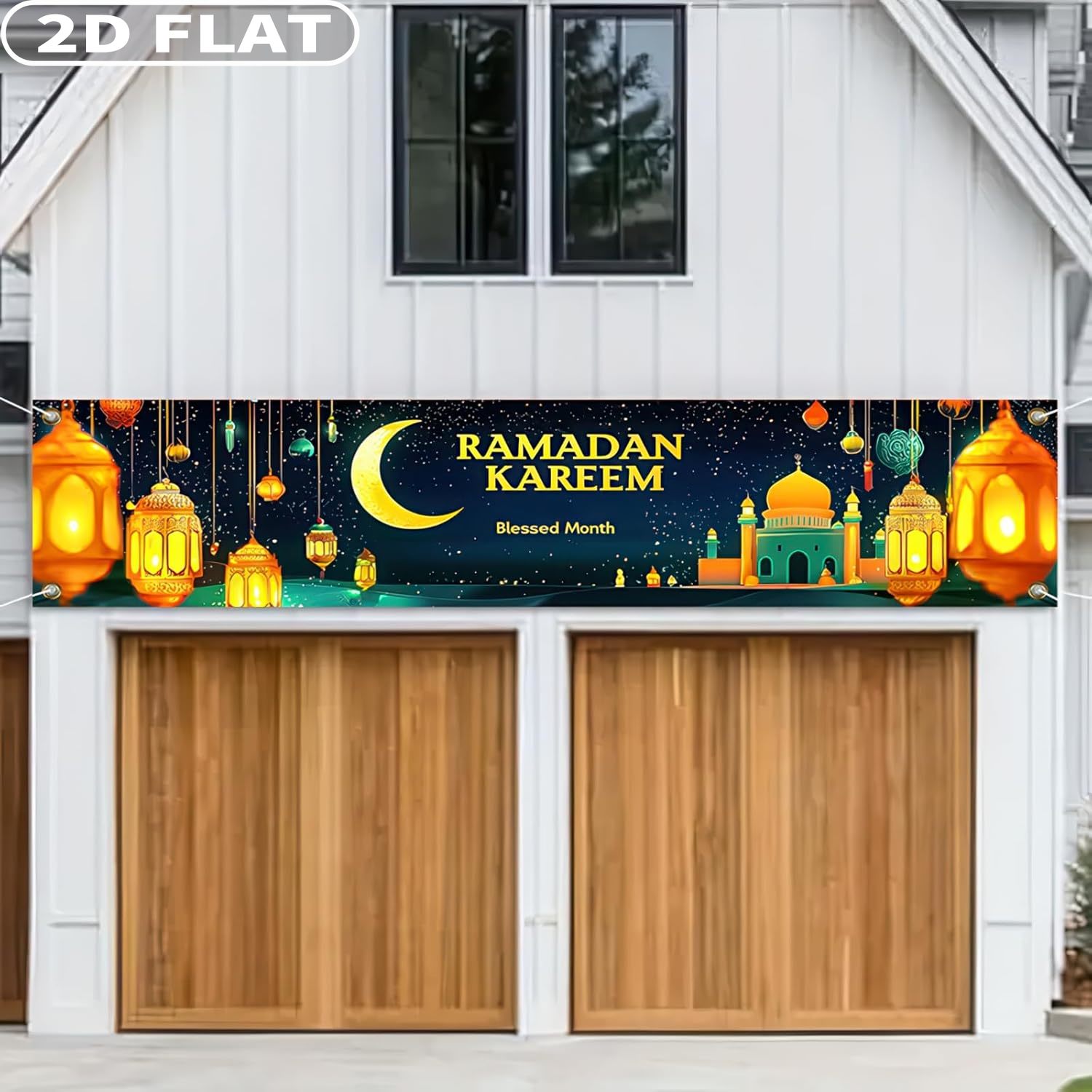 2D FLAT 1pc Ramadan Eid Mubara - Photo Booth Prop 评论和价格