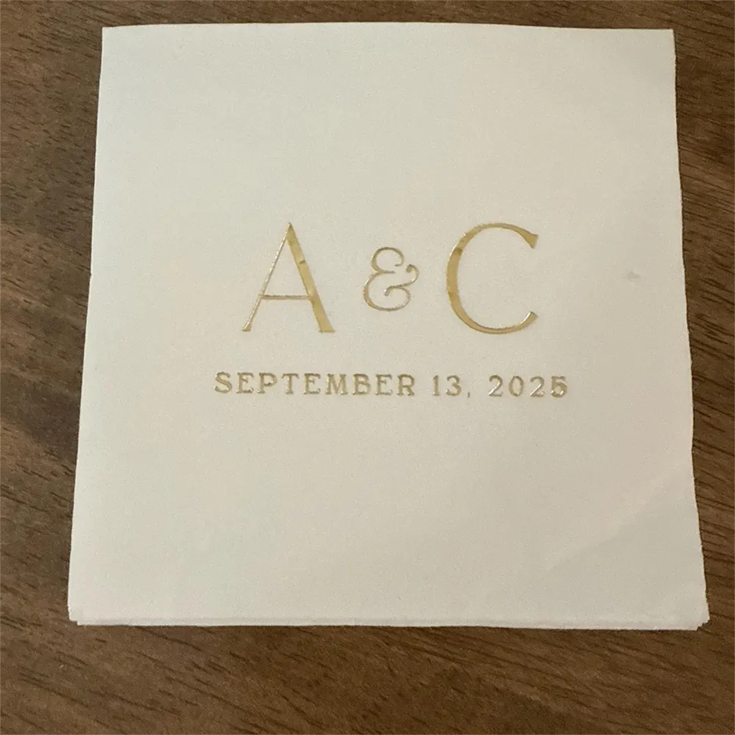 Wedding Cocktail Napkins Initi - Wedding Package Gold 评论和价格