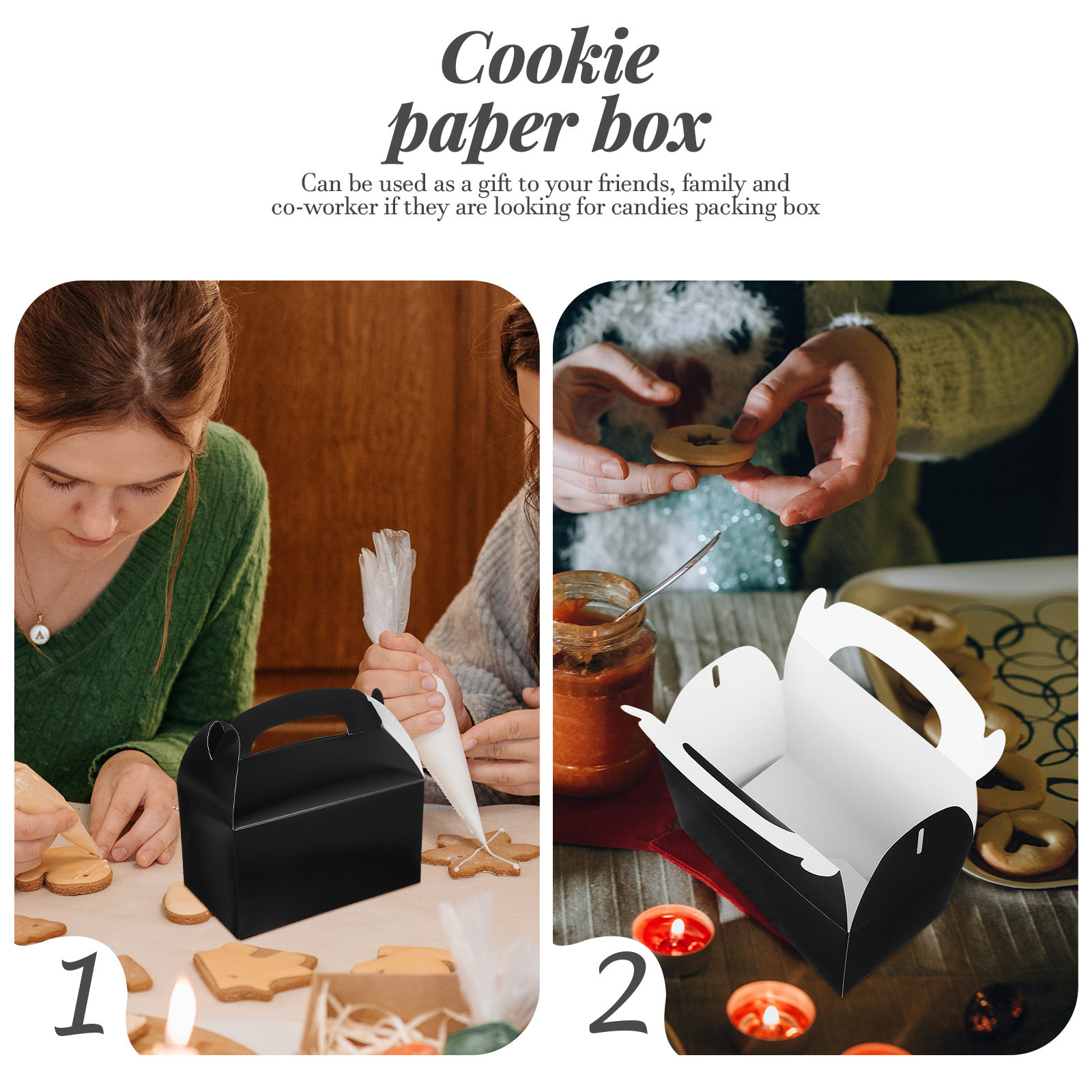 10Pcs Cardboard Cake Box Healt - Wedding Favor Box 评论和价格