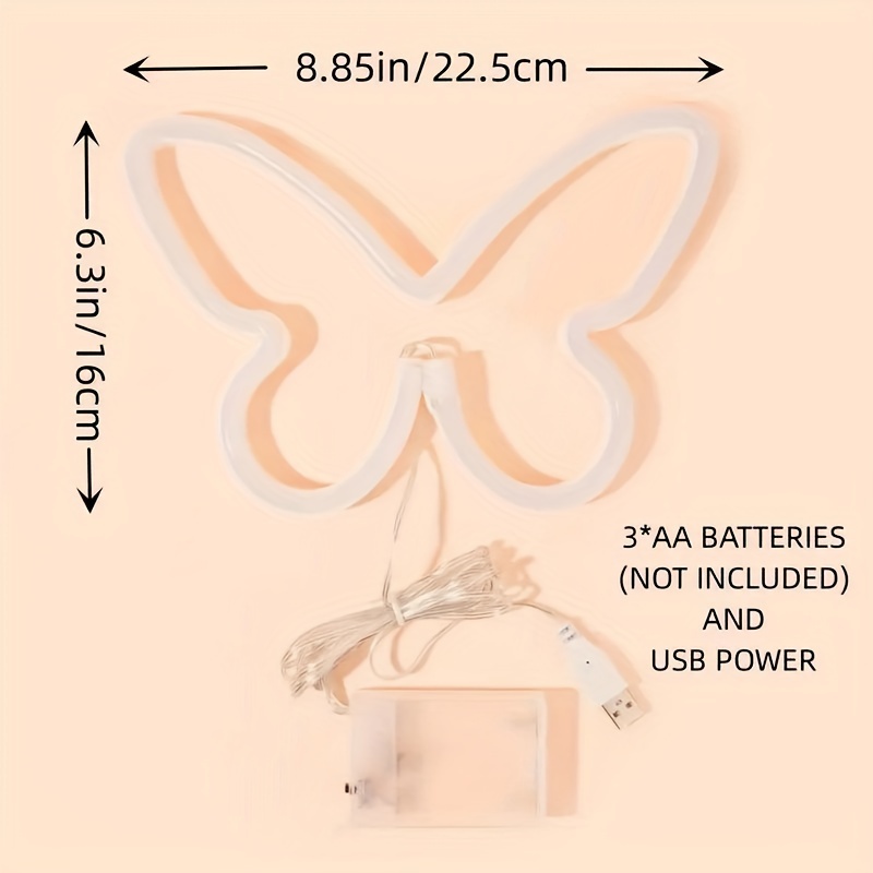 LED butterfly neon lights, USB - Wedding Power Supply 评论和价格