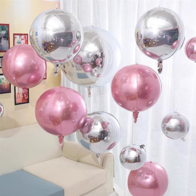 5pcs 10 18 22 Inch 4D Round Me - Wedding Decor Supply Store 评论和价格