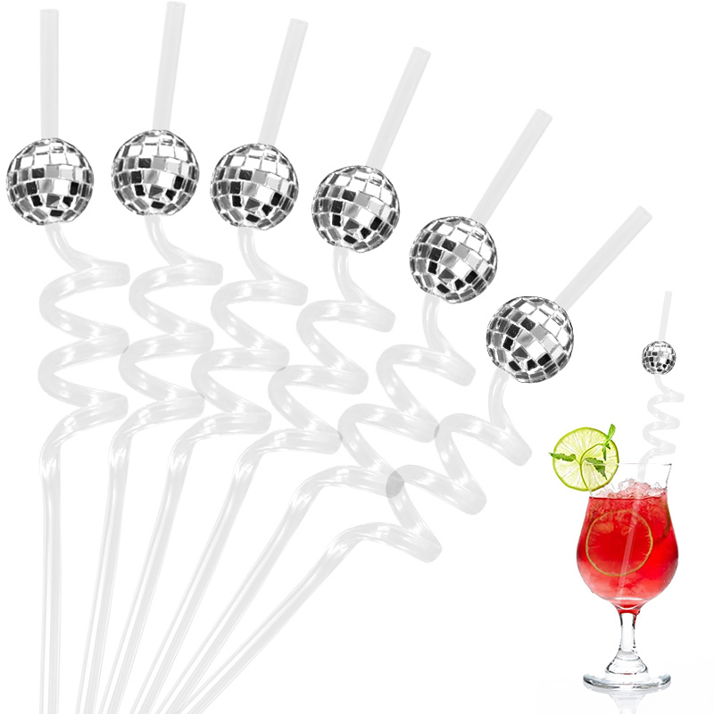 6pcs Mirror Disco Ball Straws  - Wedding Fountain 评论和价格