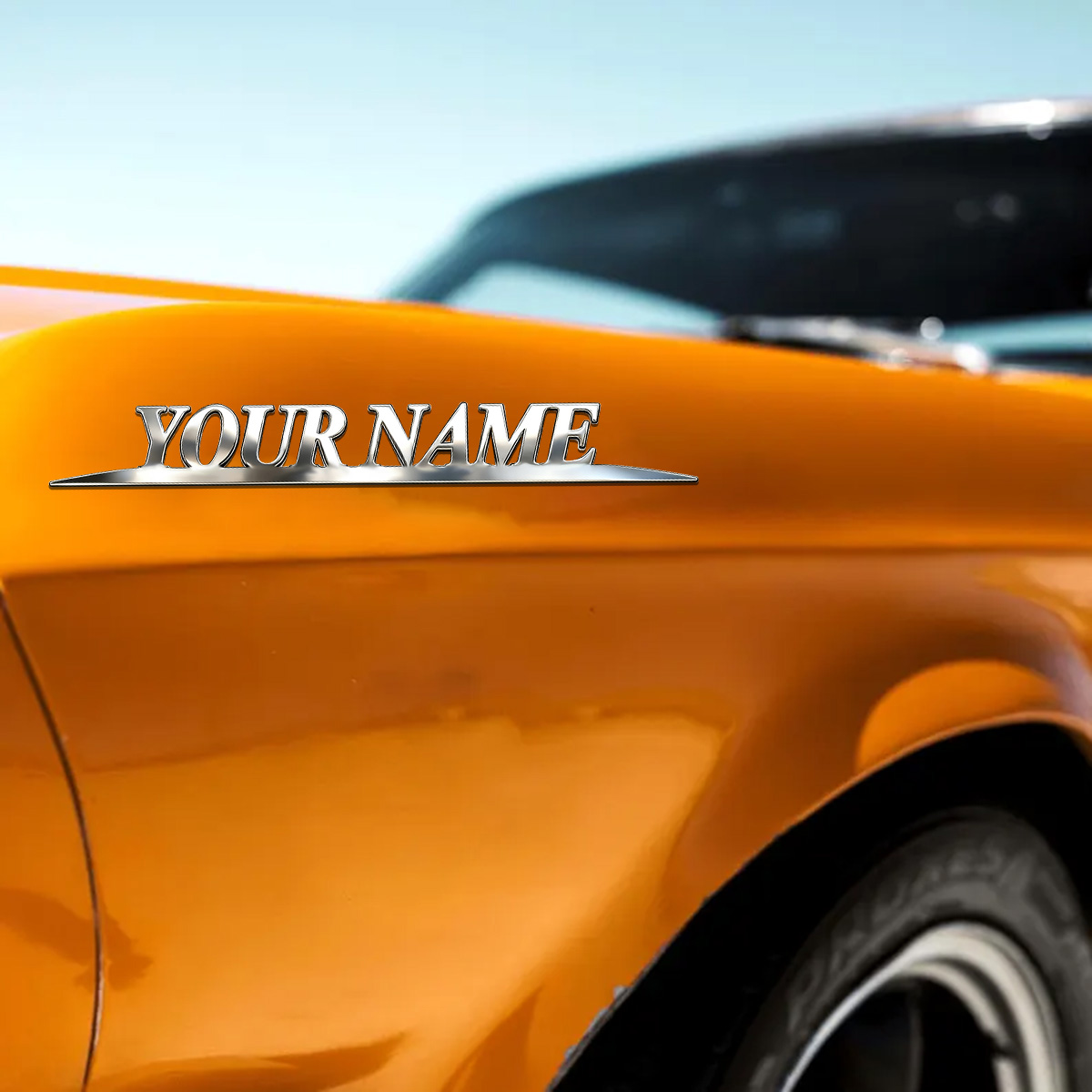 Metal Trendy YOUR NAME Sticker - Wedding Shop 评论和价格