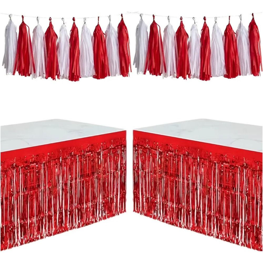22Pcs Red Foil Streamers & Red - Wedding Supply Canada 评论和价格