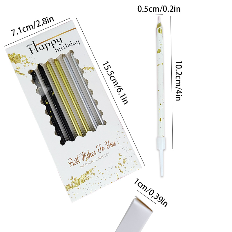 6 PCS Candles Happy Birthday C - Unity Candle Set 评论和价格