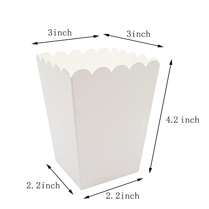 12pcs Paper Candy Cartons Popc - Wedding Favor Box 评论和价格