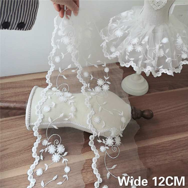 12CM Wide White Tulle Mesh 3d  - Wedding Water Supply 评论和价格