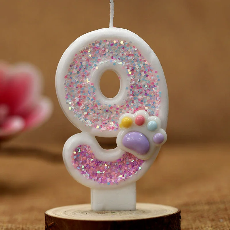 Creative Cute Cat Paw Cake Num - Unity Candle Set 评论和价格