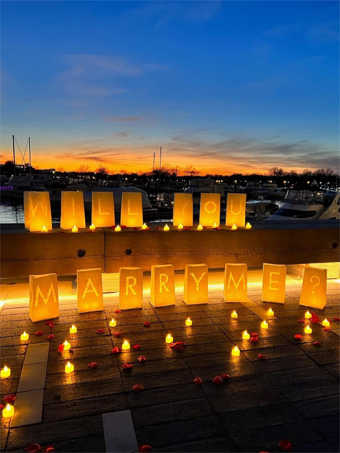 Will You Marry Me Proposal Dec - Unity Candle Set 评论和价格