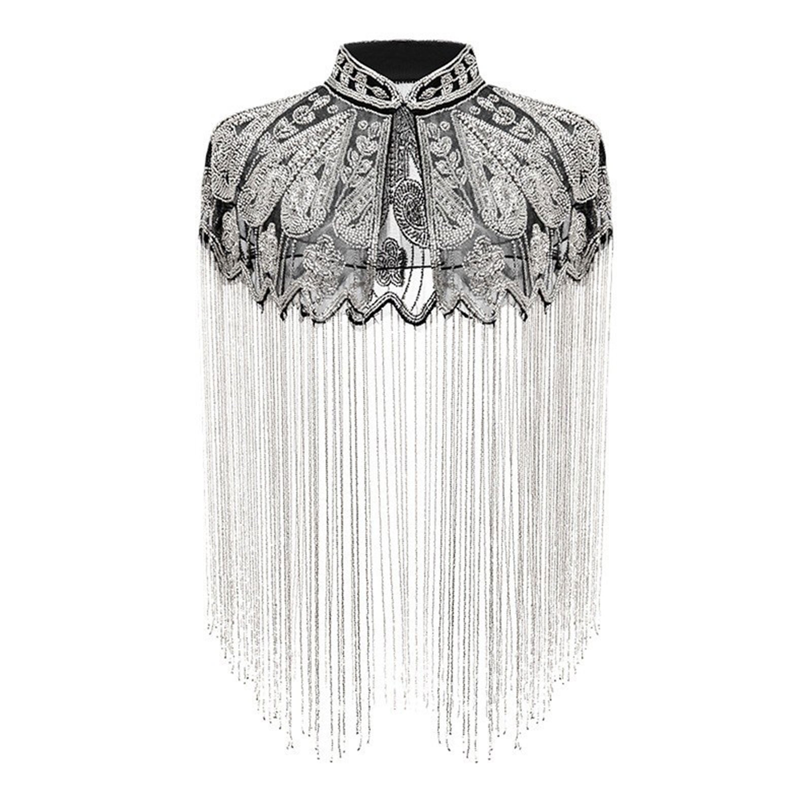 Sequins Beaded Evening Cape Wo - Wedding Dress Supply 评论和价格