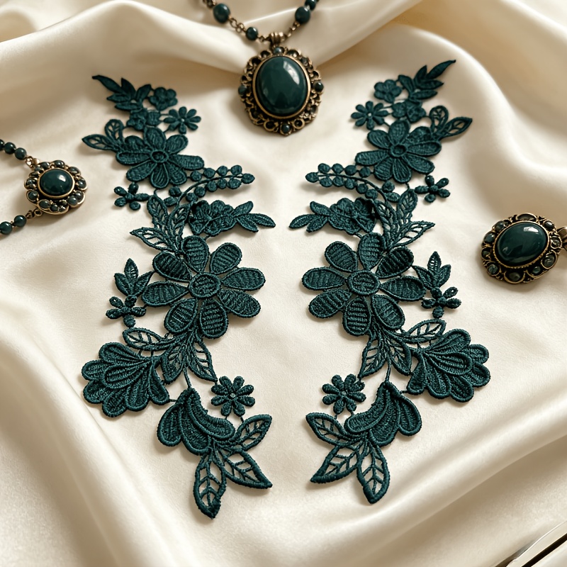 2 Pairs High-quality Floral La - Wedding Dress Supply 评论和价格