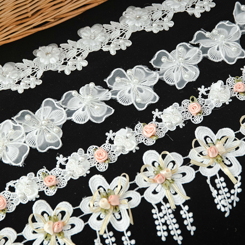 Lace For Crafts 3D Flower Embr - Wedding Water Supply 评论和价格