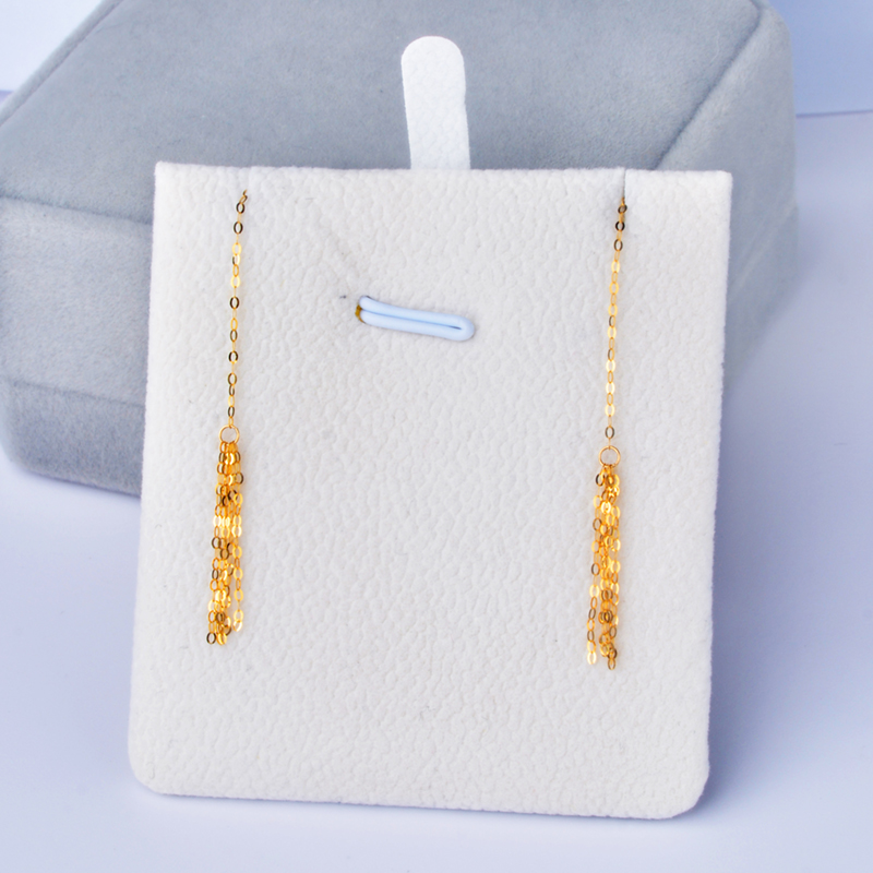 New 18K Yellow Gold Earrings   - Wedding Package Gold 评论和价格