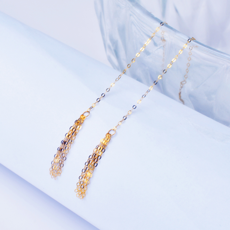 New 18K Yellow Gold Earrings   - Wedding Package Gold 评论和价格